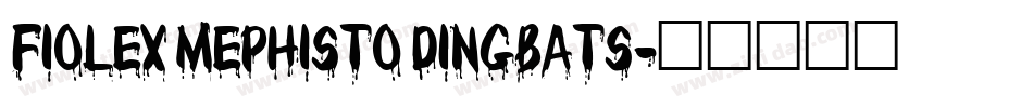 Fiolex Mephisto Dingbats字体转换